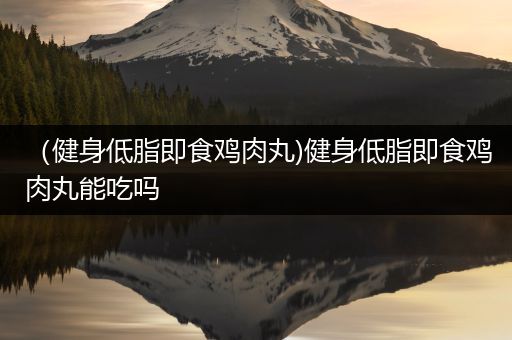 （健身低脂即食鸡肉丸)健身低脂即食鸡肉丸能吃吗